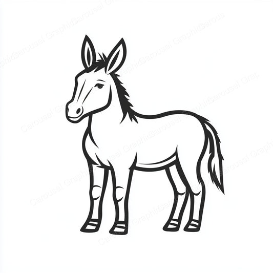 Donkey Vector Graphic preview