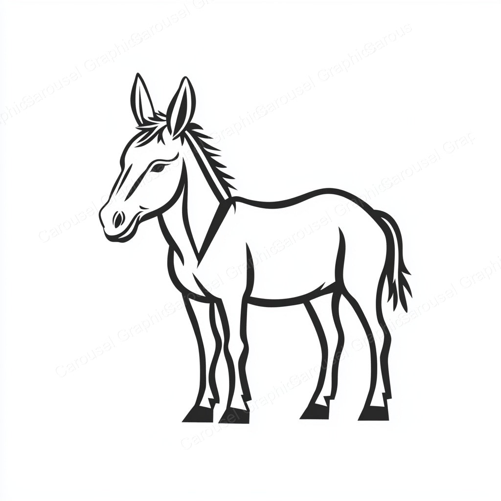 Donkey Vector Graphic preview