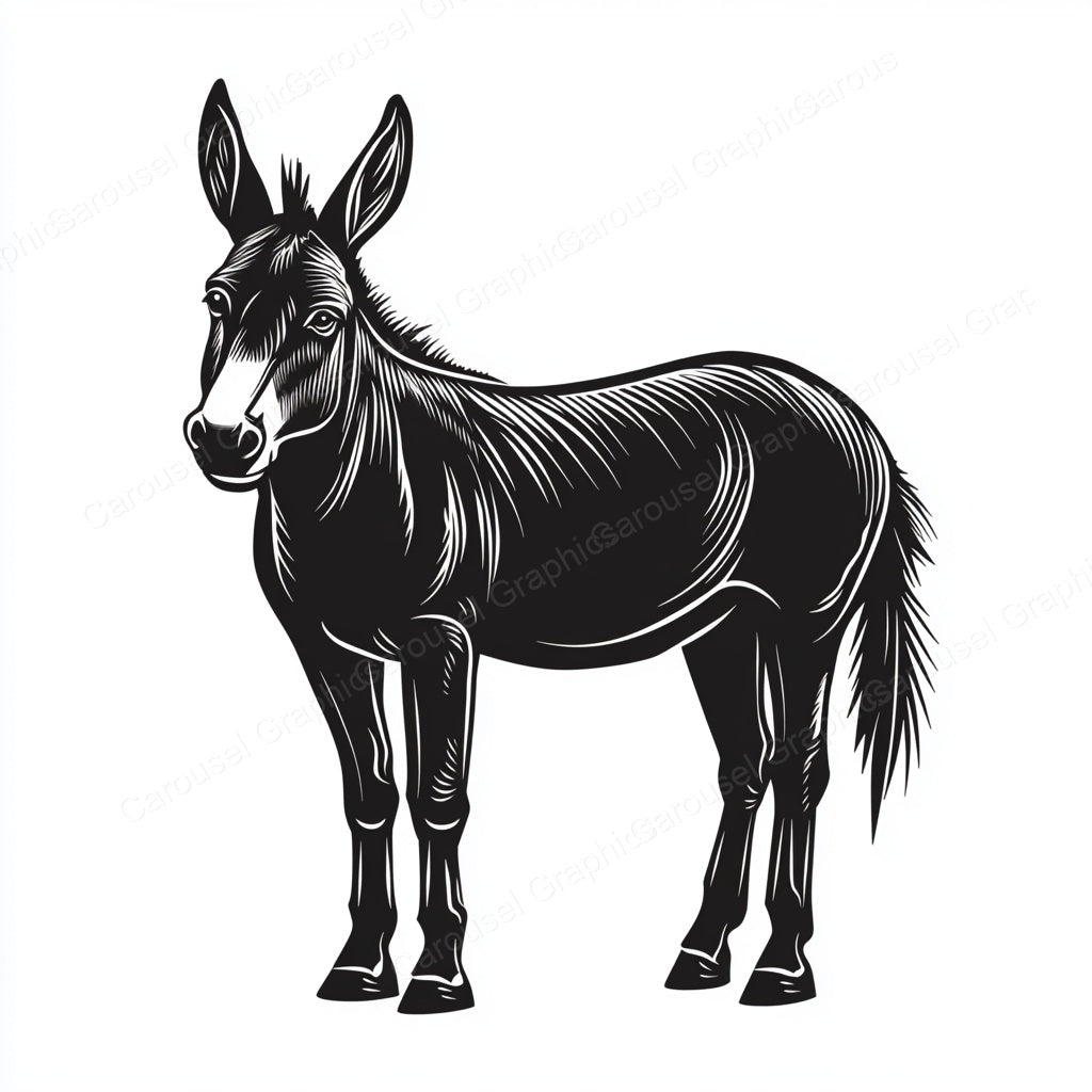 Donkey Vector Graphic preview