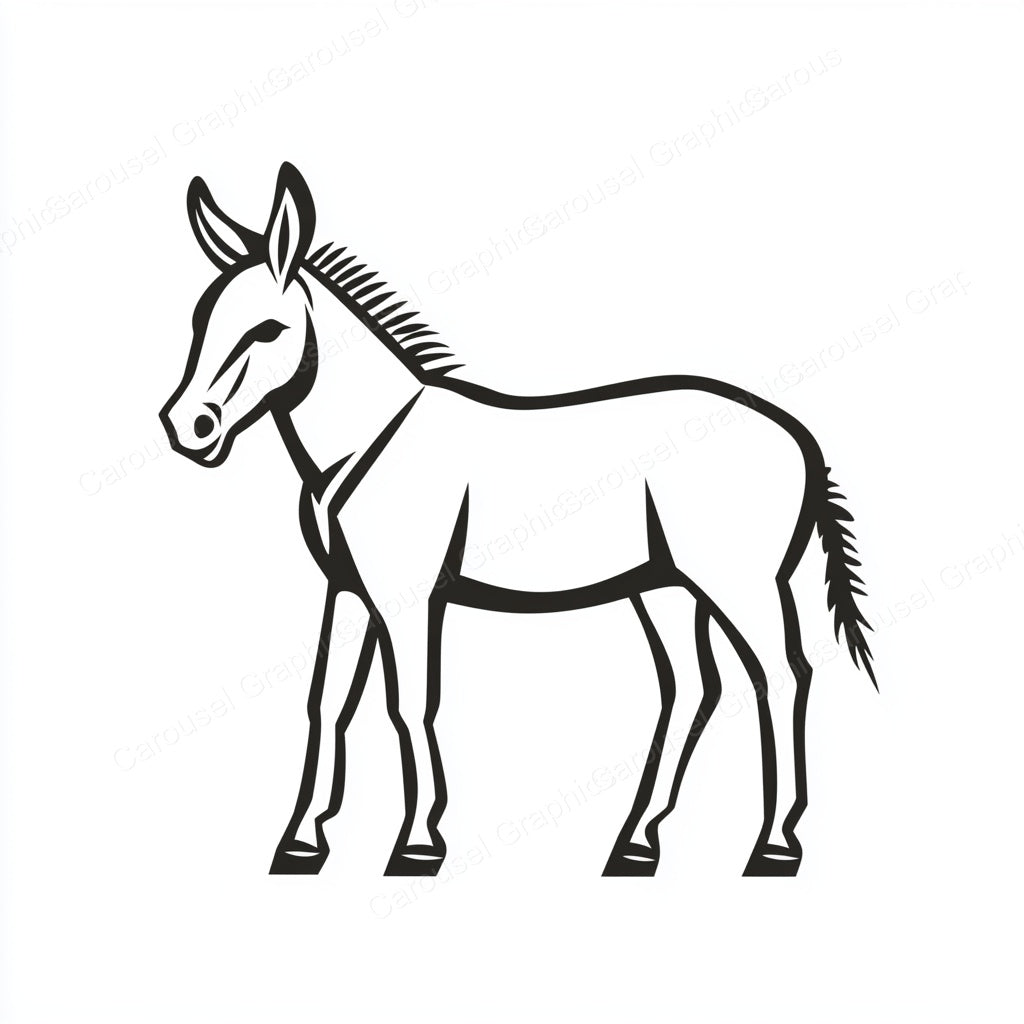 Donkey Vector Graphic preview