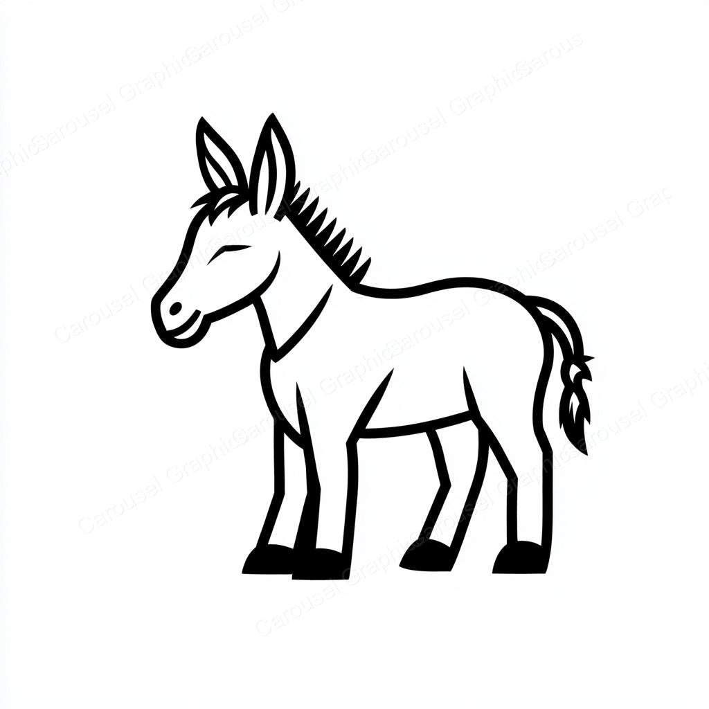 Donkey Vector Graphic preview