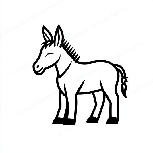 Donkey Vector Graphic preview