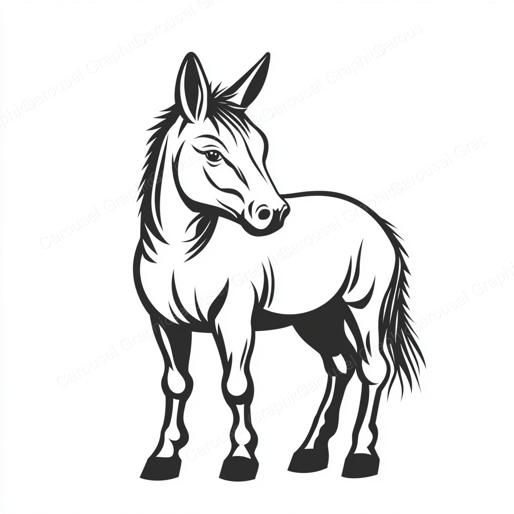 Donkey Vector Graphic preview