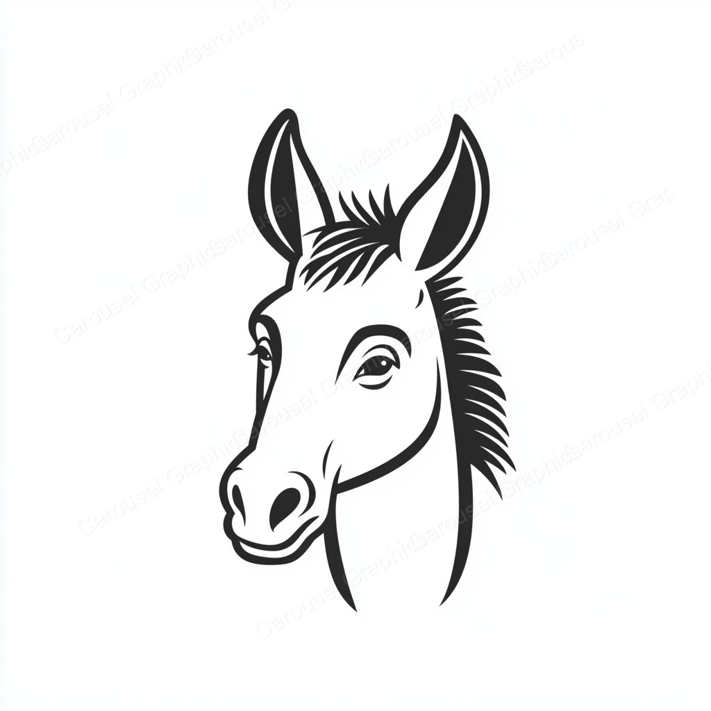 Donkey Vector Graphic preview
