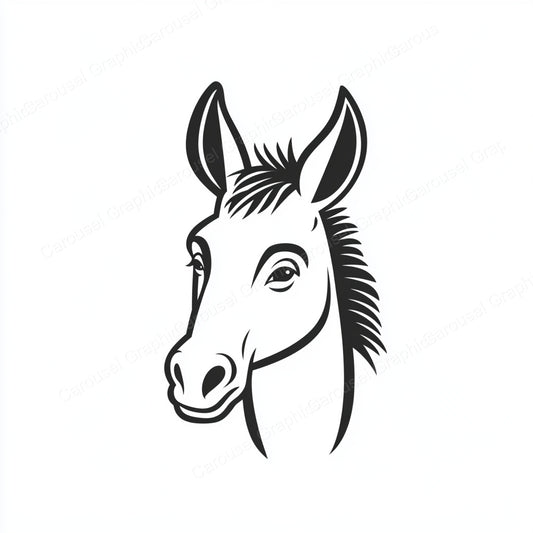 Donkey Vector Graphic preview
