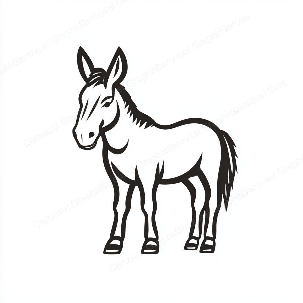 Donkey Vector Graphic preview