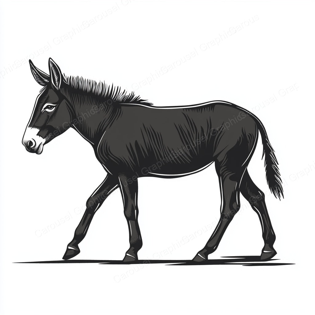 Donkey Vector Graphic preview