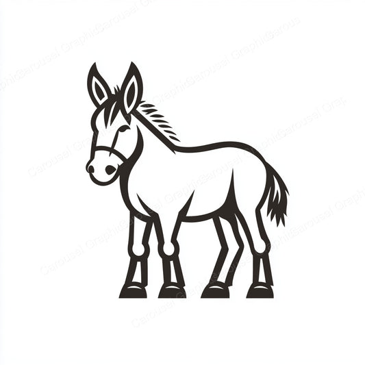 Donkey Vector Graphic preview