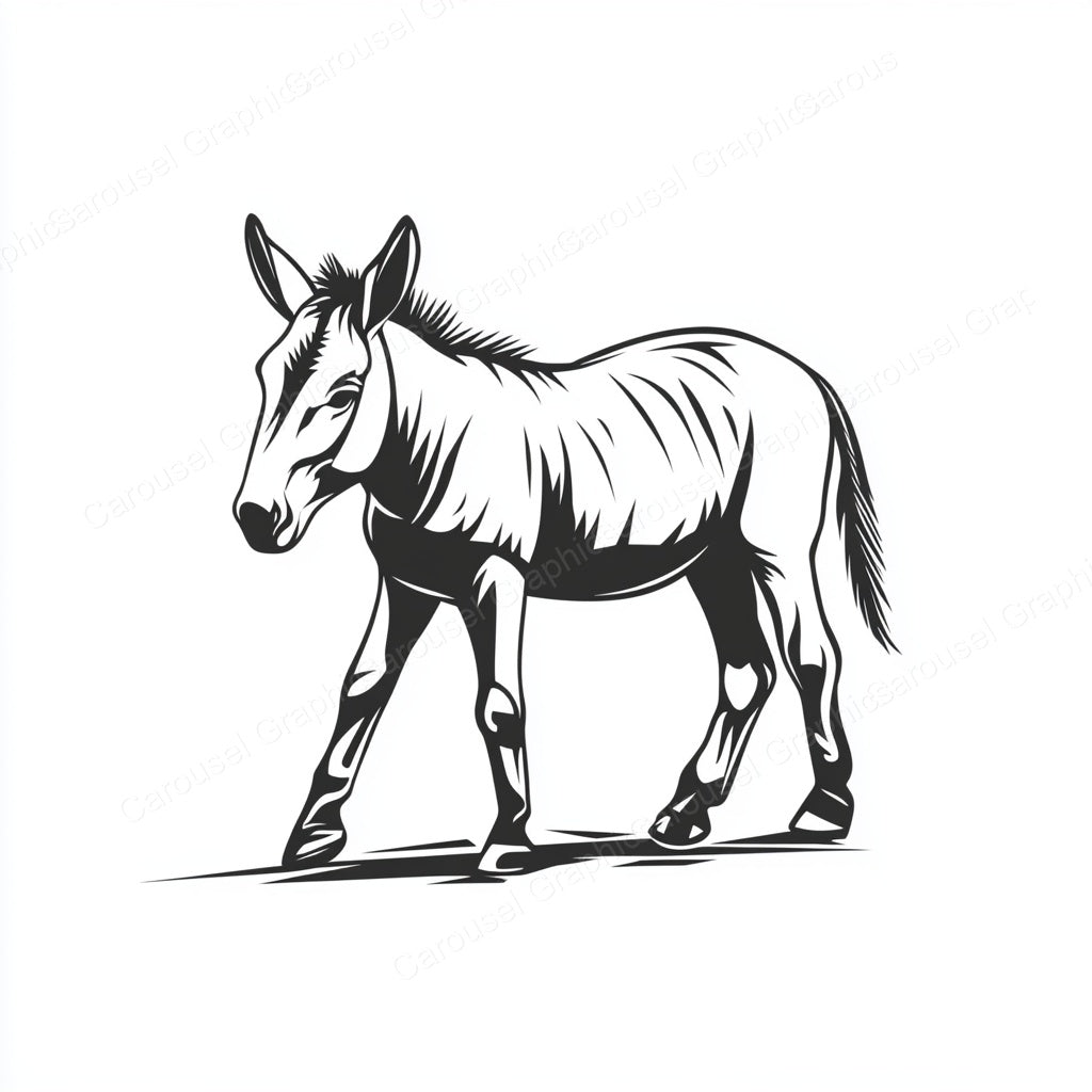 Donkey Vector Graphic preview