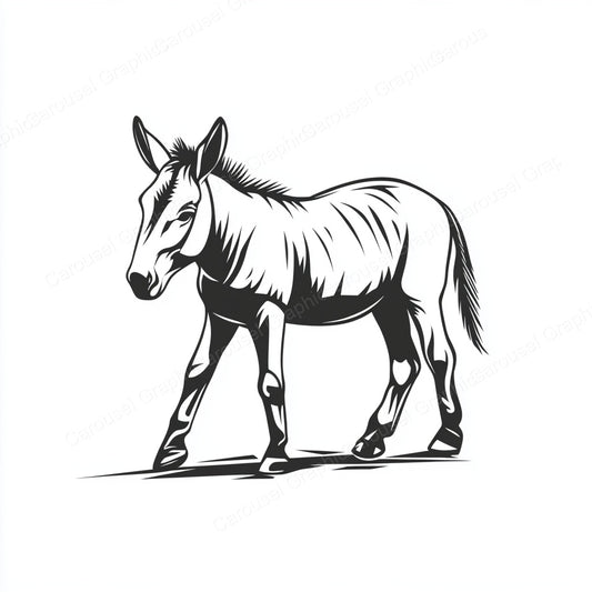 Donkey Vector Graphic preview