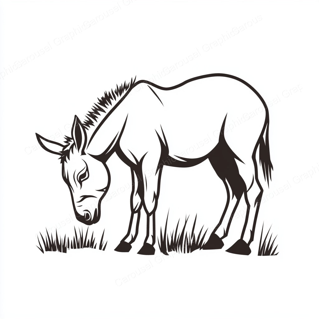 Donkey Vector Graphic preview
