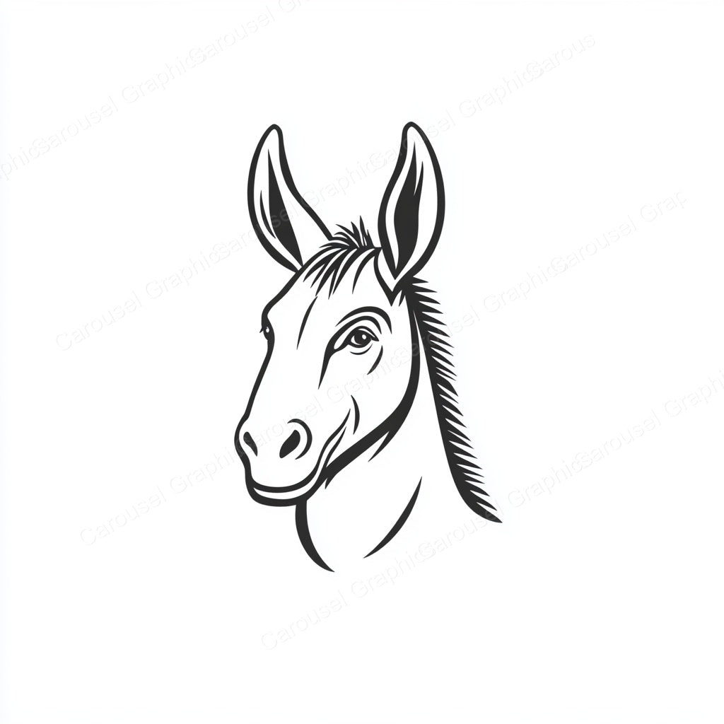 Donkey Vector Graphic preview