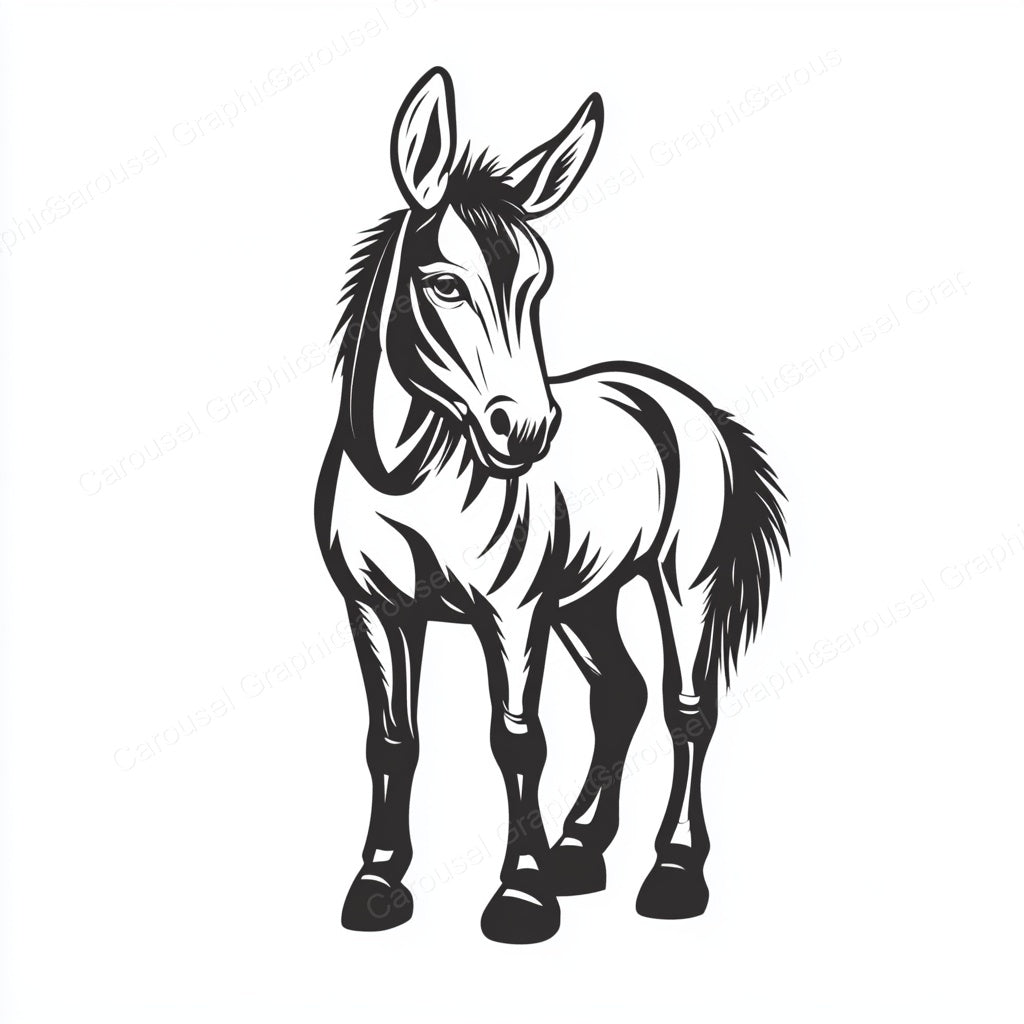 Donkey Vector Graphic preview