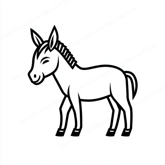 Donkey Vector Graphic preview