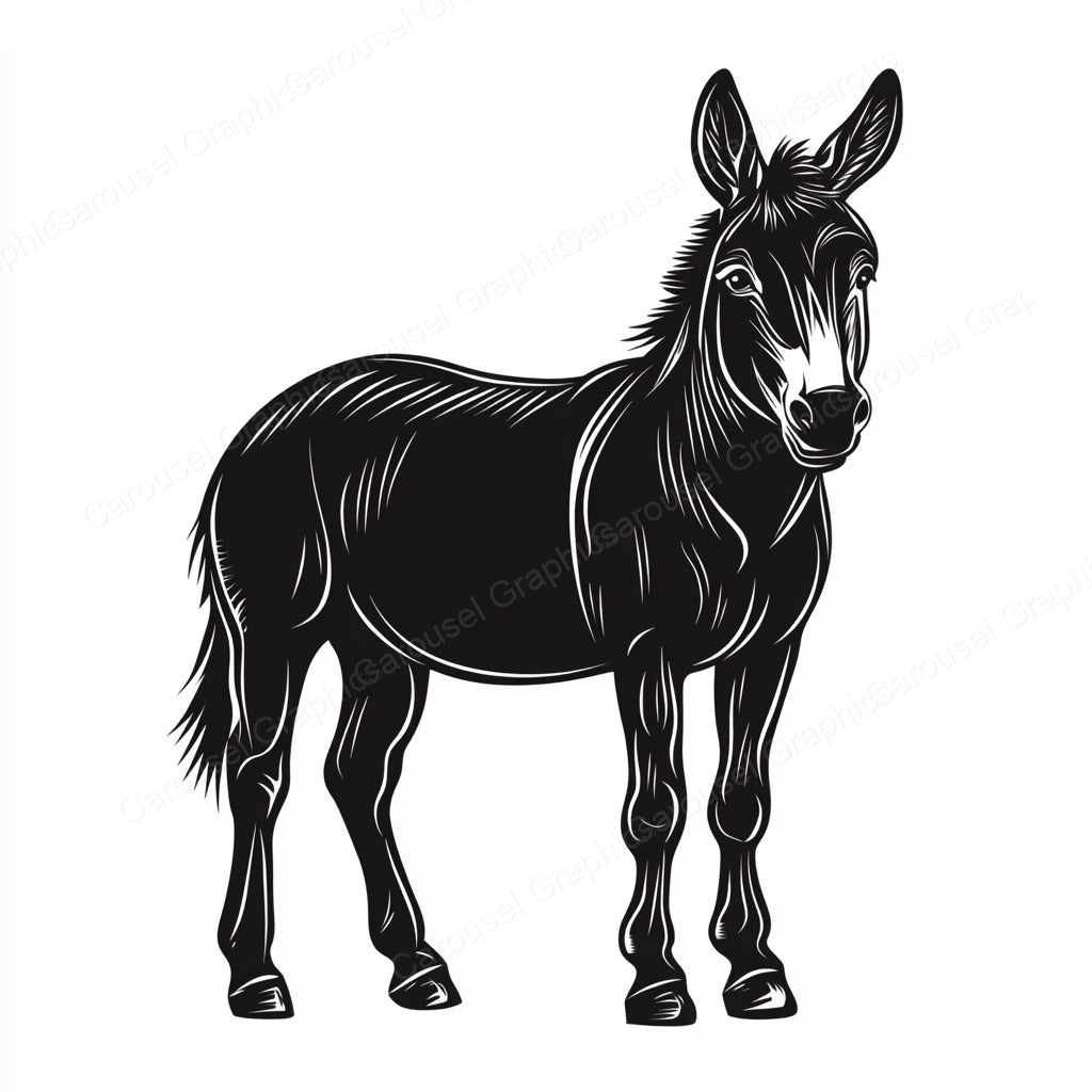 Donkey Vector Graphic preview