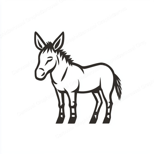 Donkey Vector Graphic preview