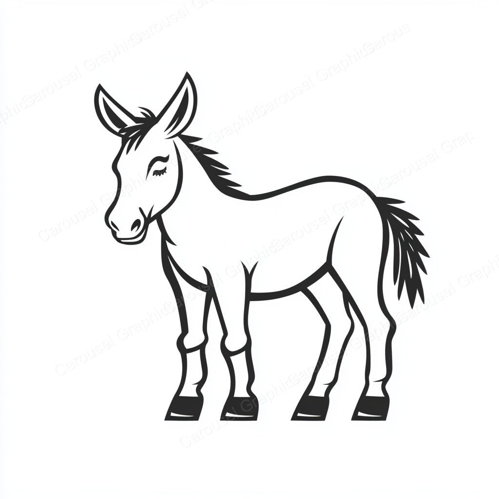 Donkey Vector Graphic preview