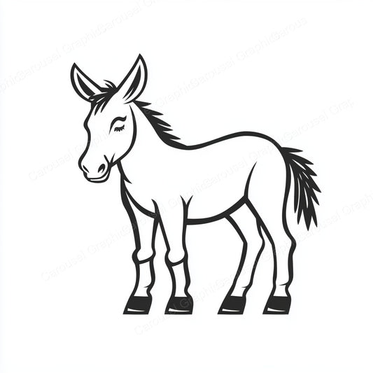 Donkey Vector Graphic preview