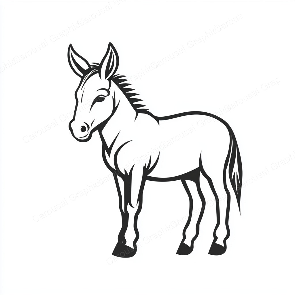 Donkey Vector Graphic preview