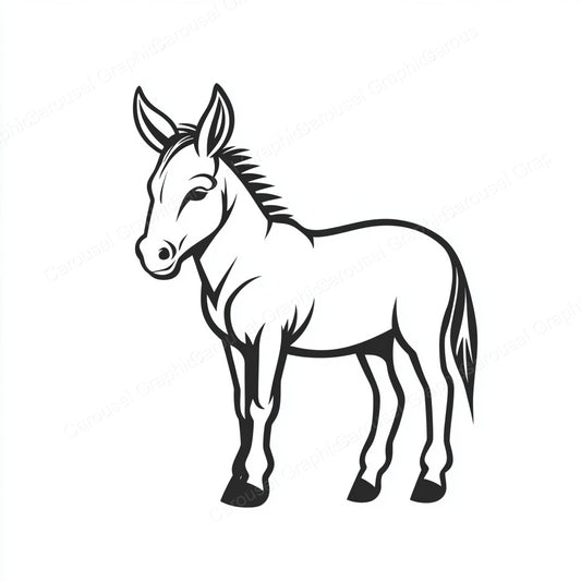 Donkey Vector Graphic preview