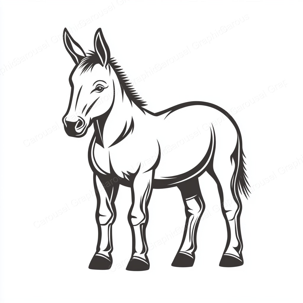 Donkey Vector Graphic preview