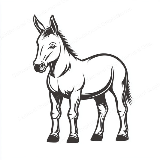 Donkey Vector Graphic preview