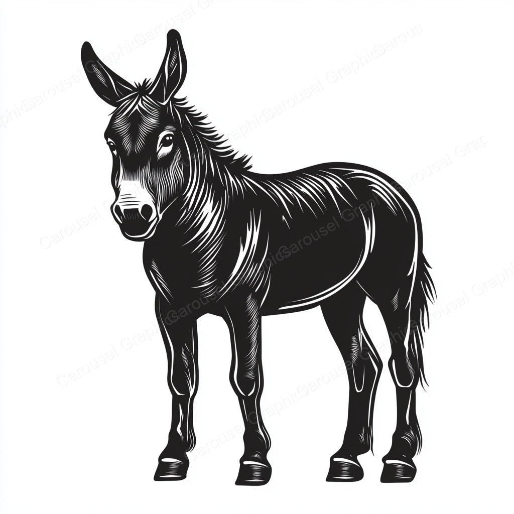 Donkey Vector Graphic preview