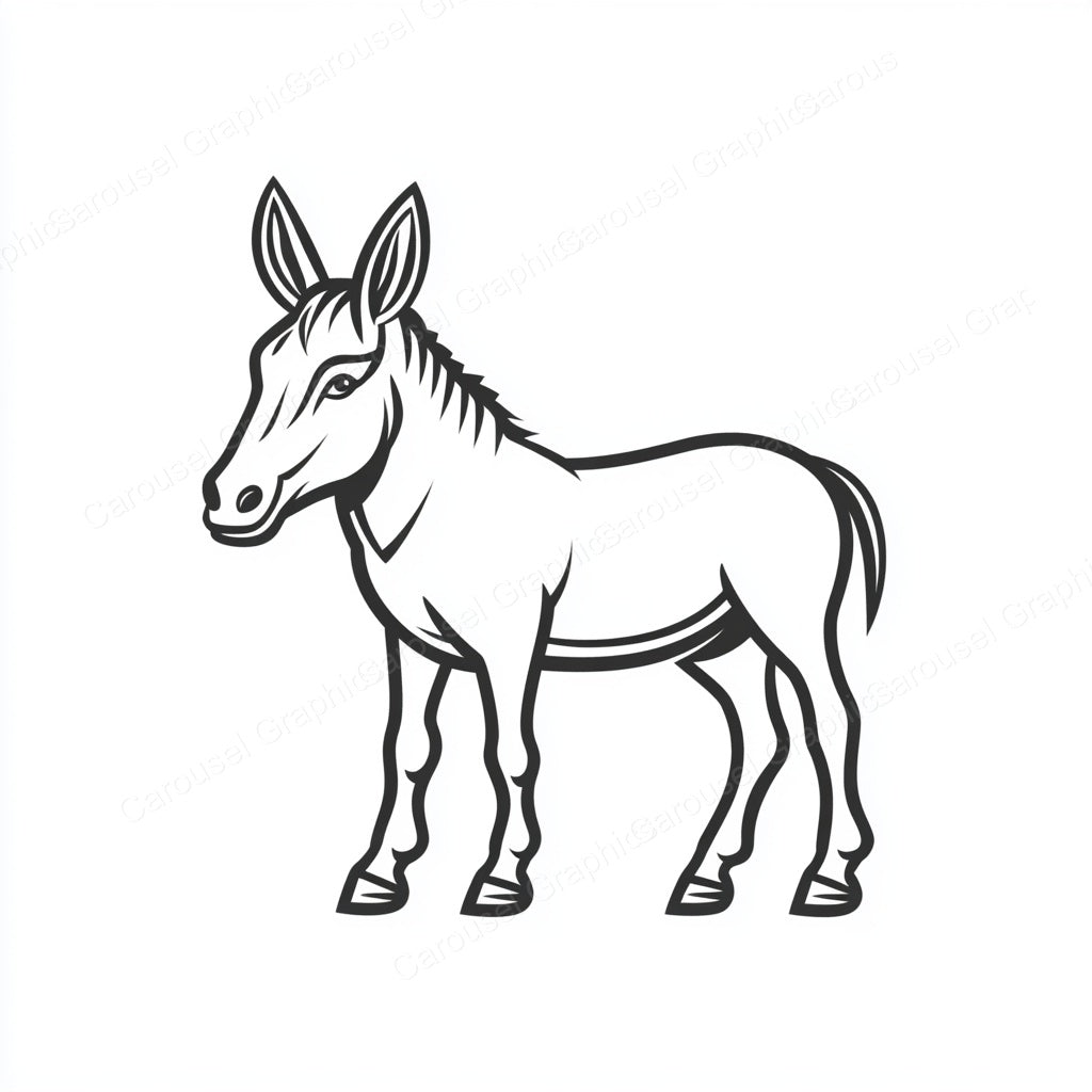 Donkey Vector Graphic preview