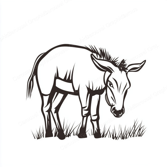 Donkey Vector Graphic preview