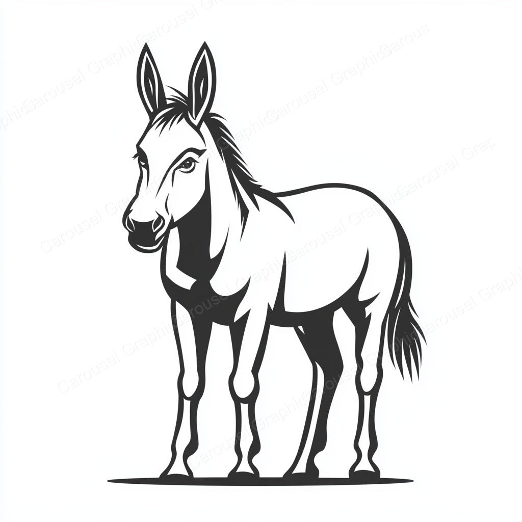Donkey Vector Graphic preview