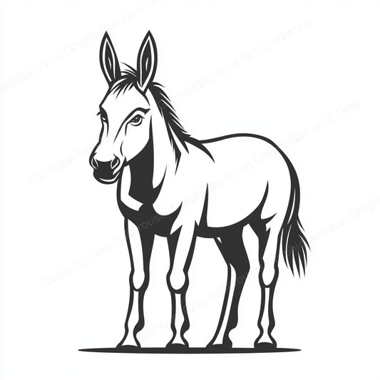 Donkey Vector Graphic preview