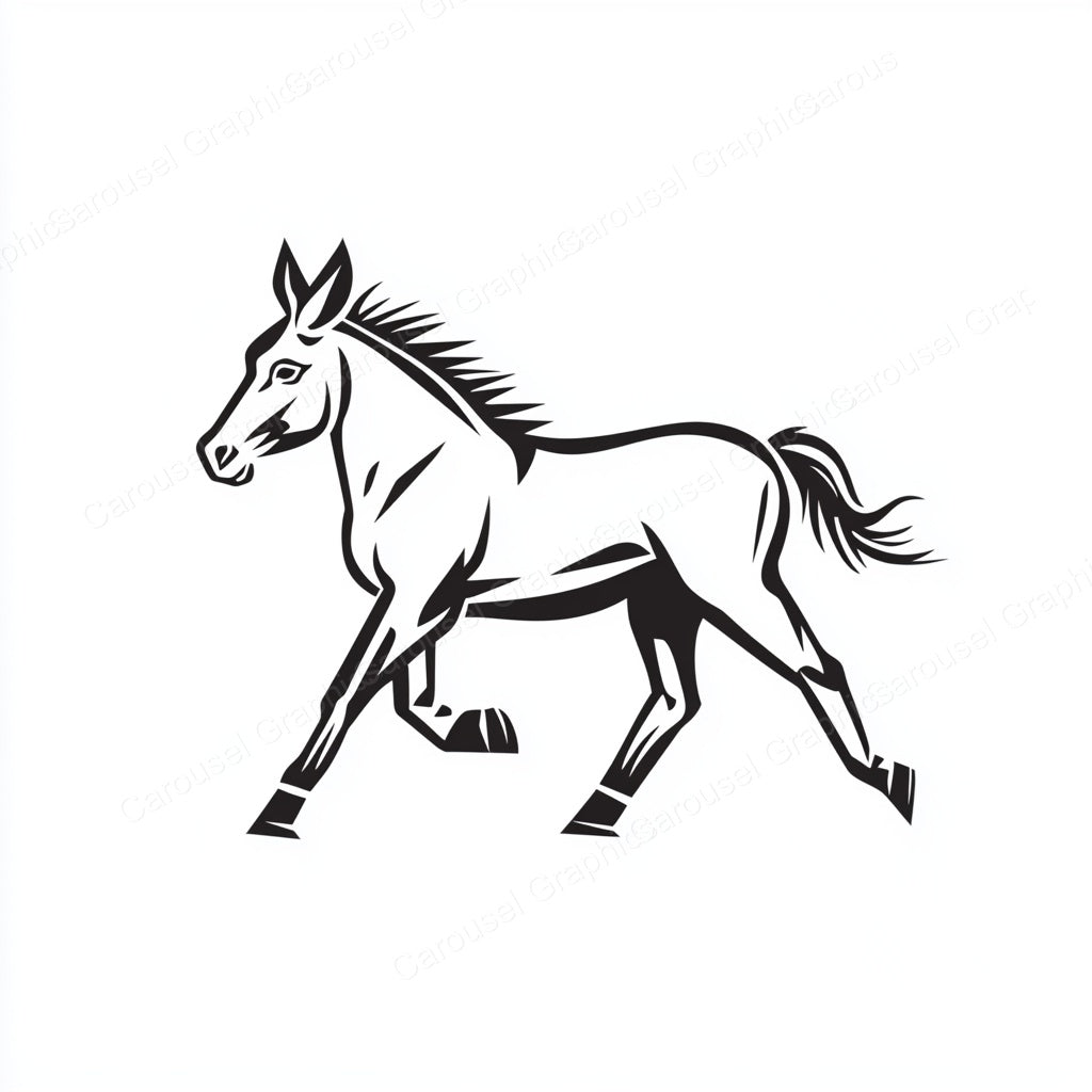 Donkey Vector Graphic preview