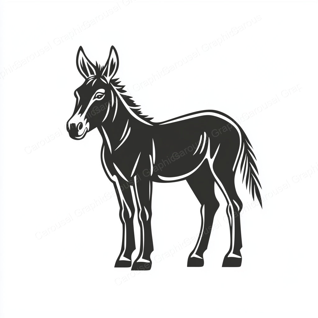 Donkey Vector Graphic preview