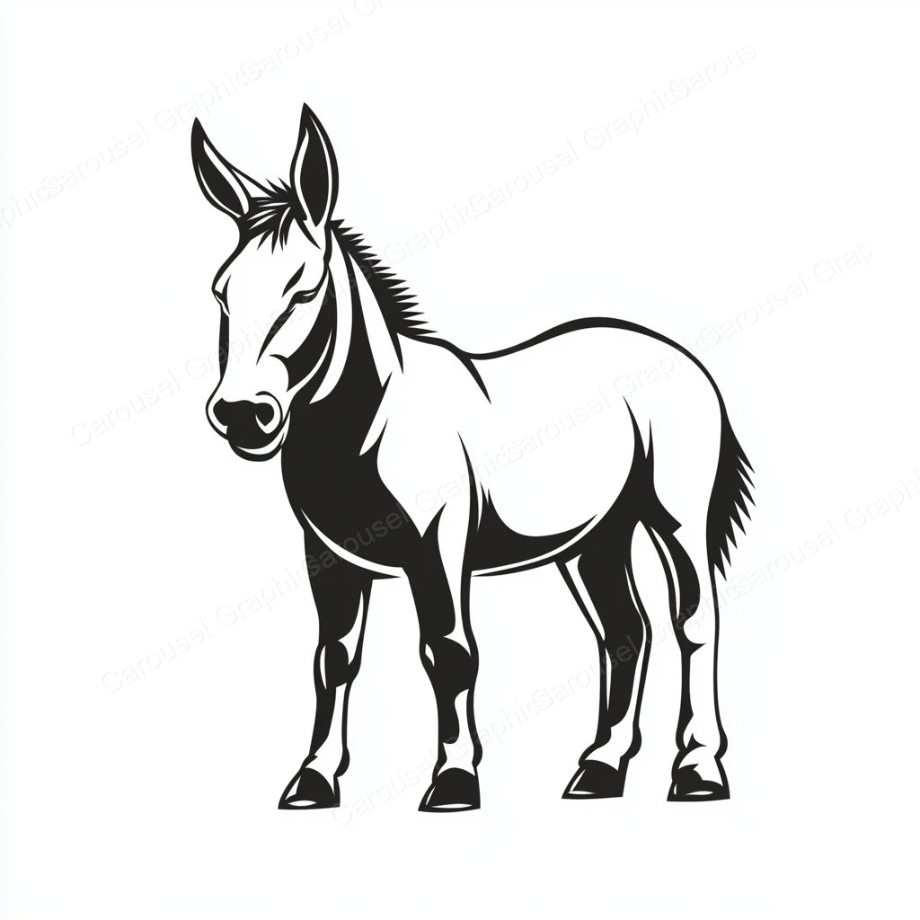Donkey Vector Graphic preview