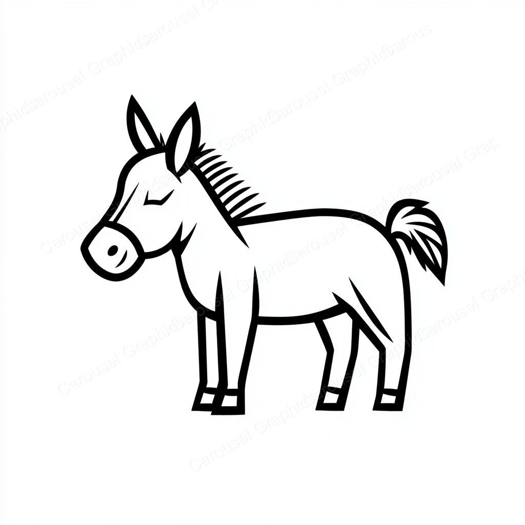 Donkey Vector Graphic preview