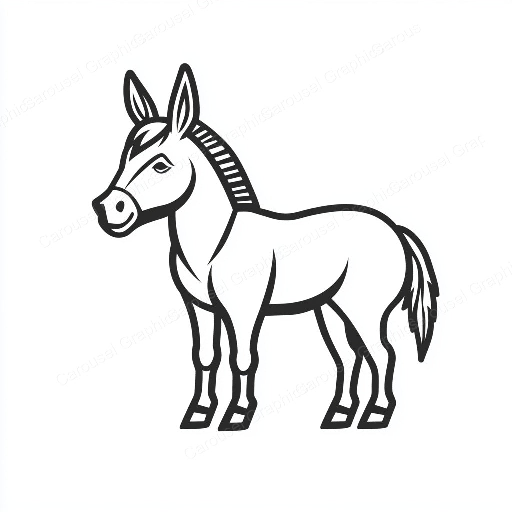 Donkey Vector Graphic preview