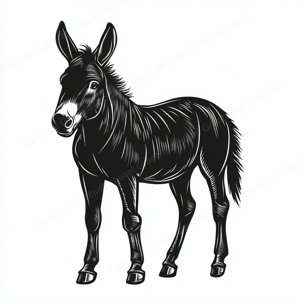 Donkey Vector Graphic preview
