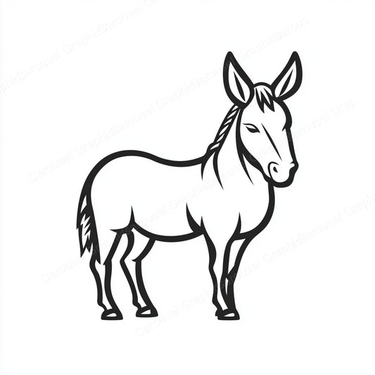 Donkey Vector Graphic preview