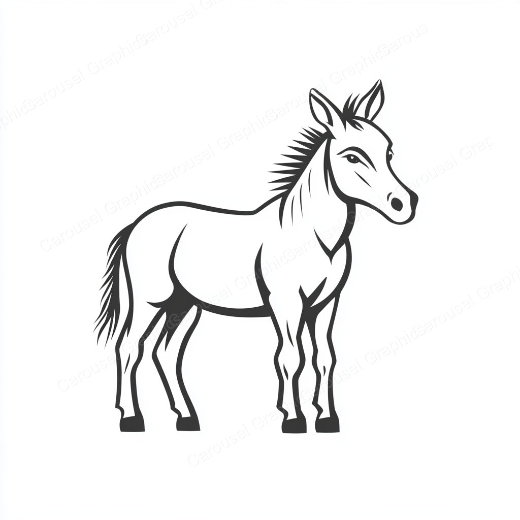 Donkey Vector Graphic preview
