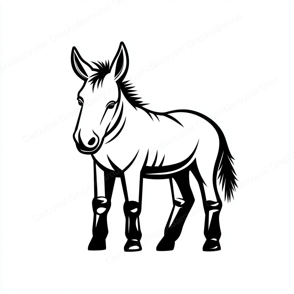Donkey Vector Graphic preview