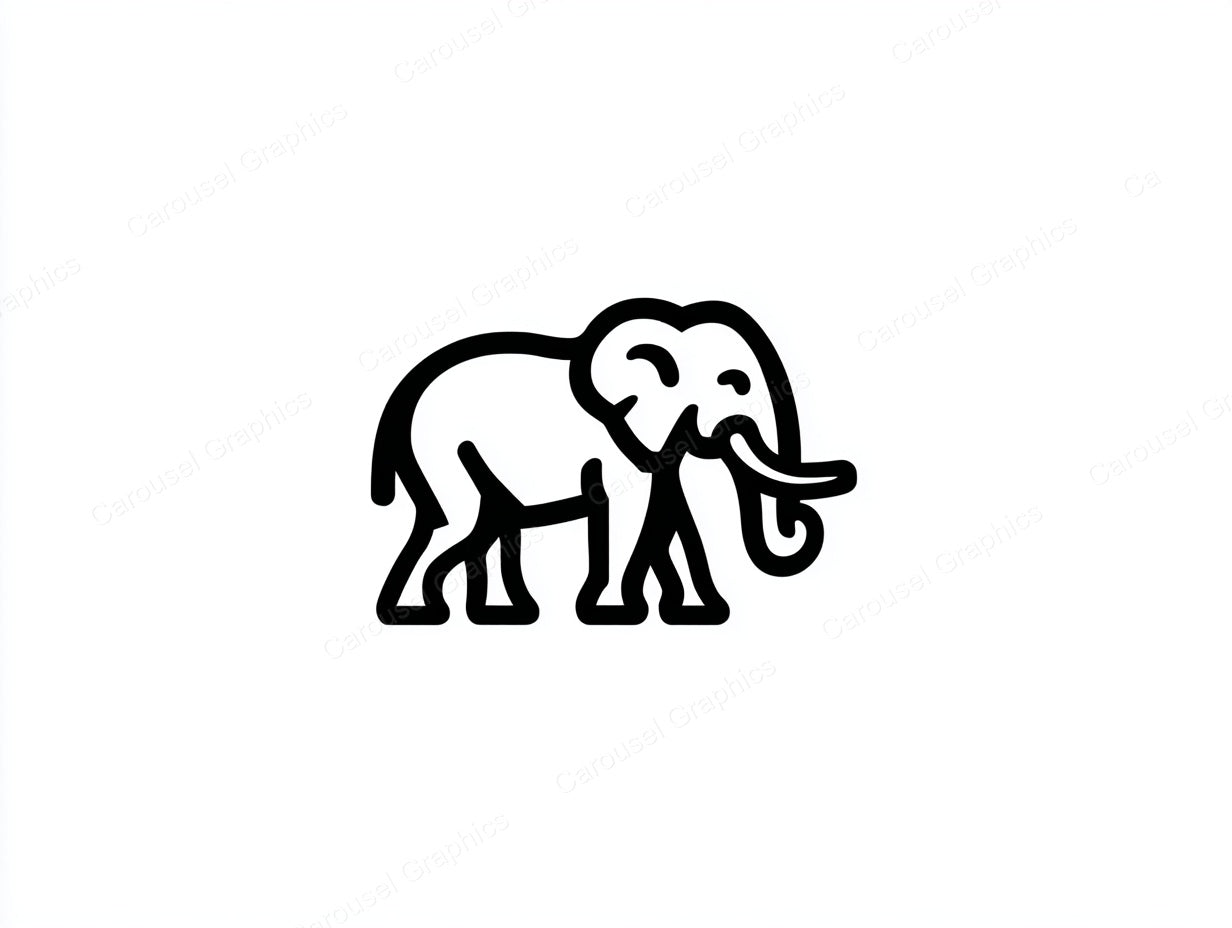 Elephant Vector Graphic preview