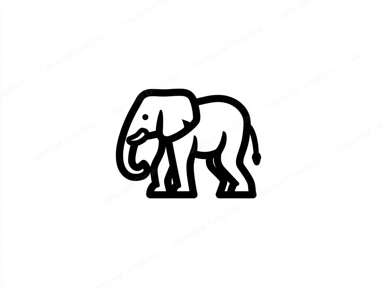 Elephant Vector Graphic preview