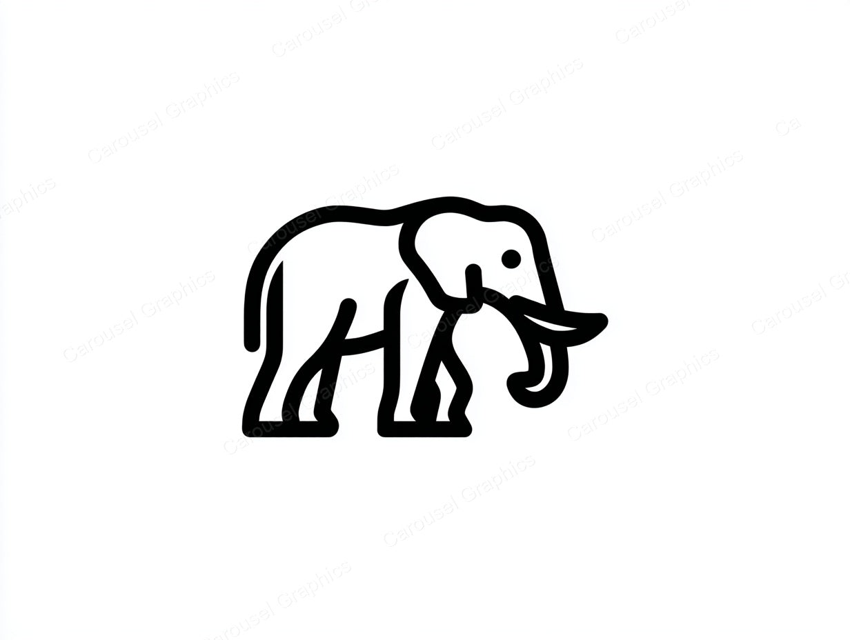 Elephant Vector Graphic preview