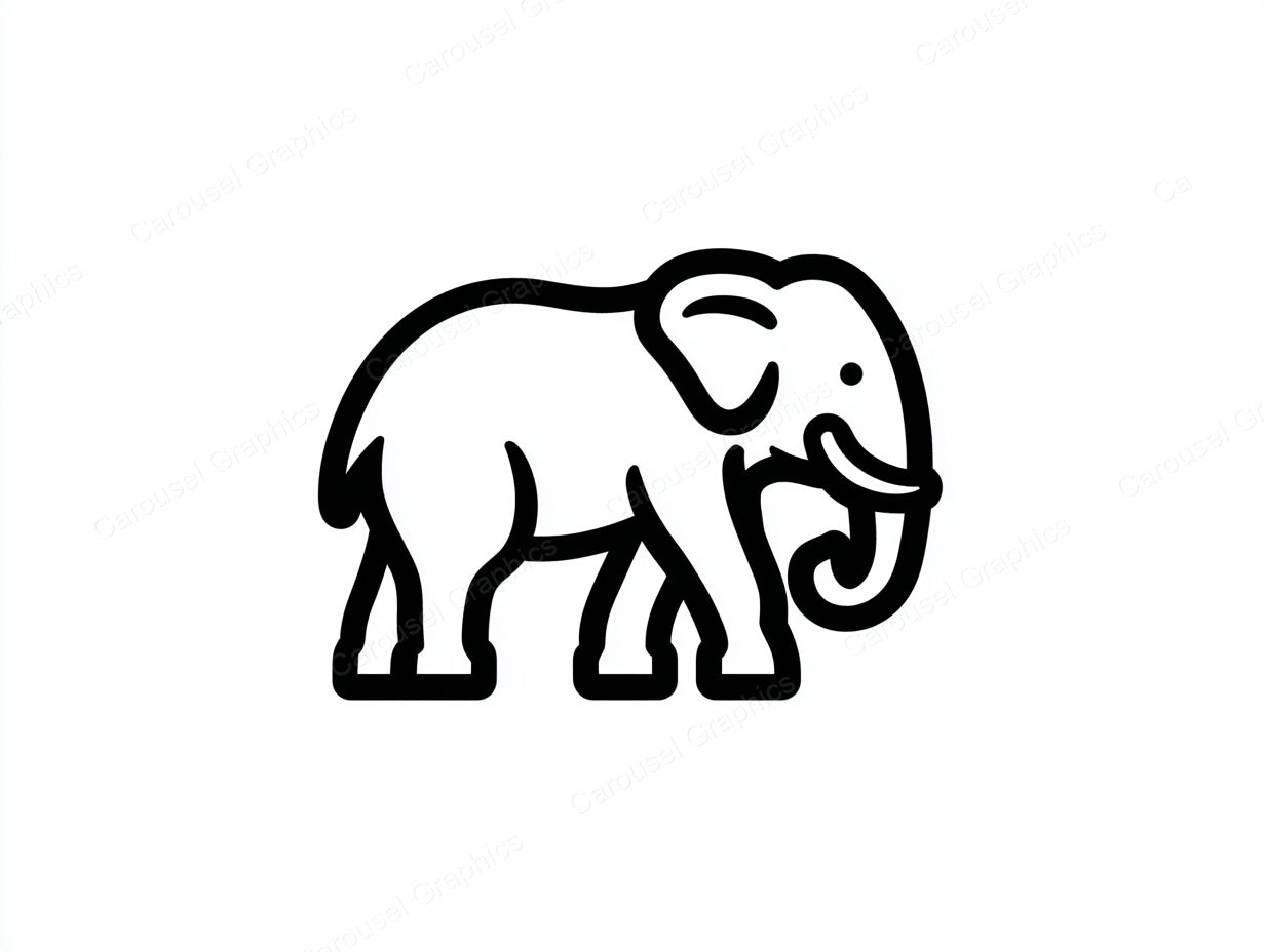 Elephant Vector Graphic preview