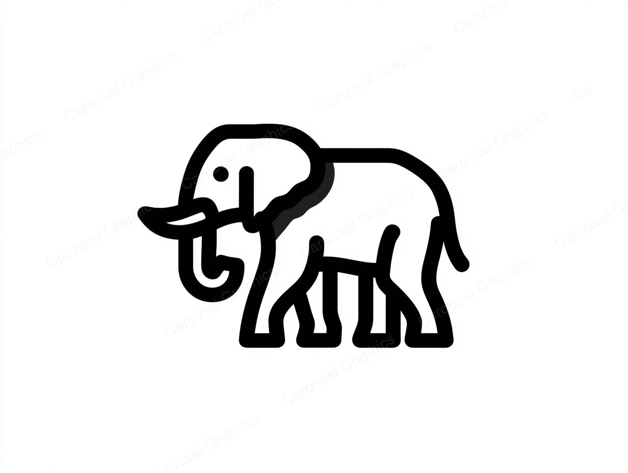Elephant Vector Graphic preview