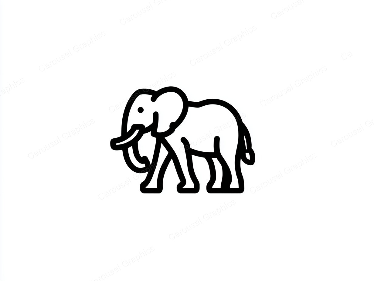Elephant Vector Graphic preview