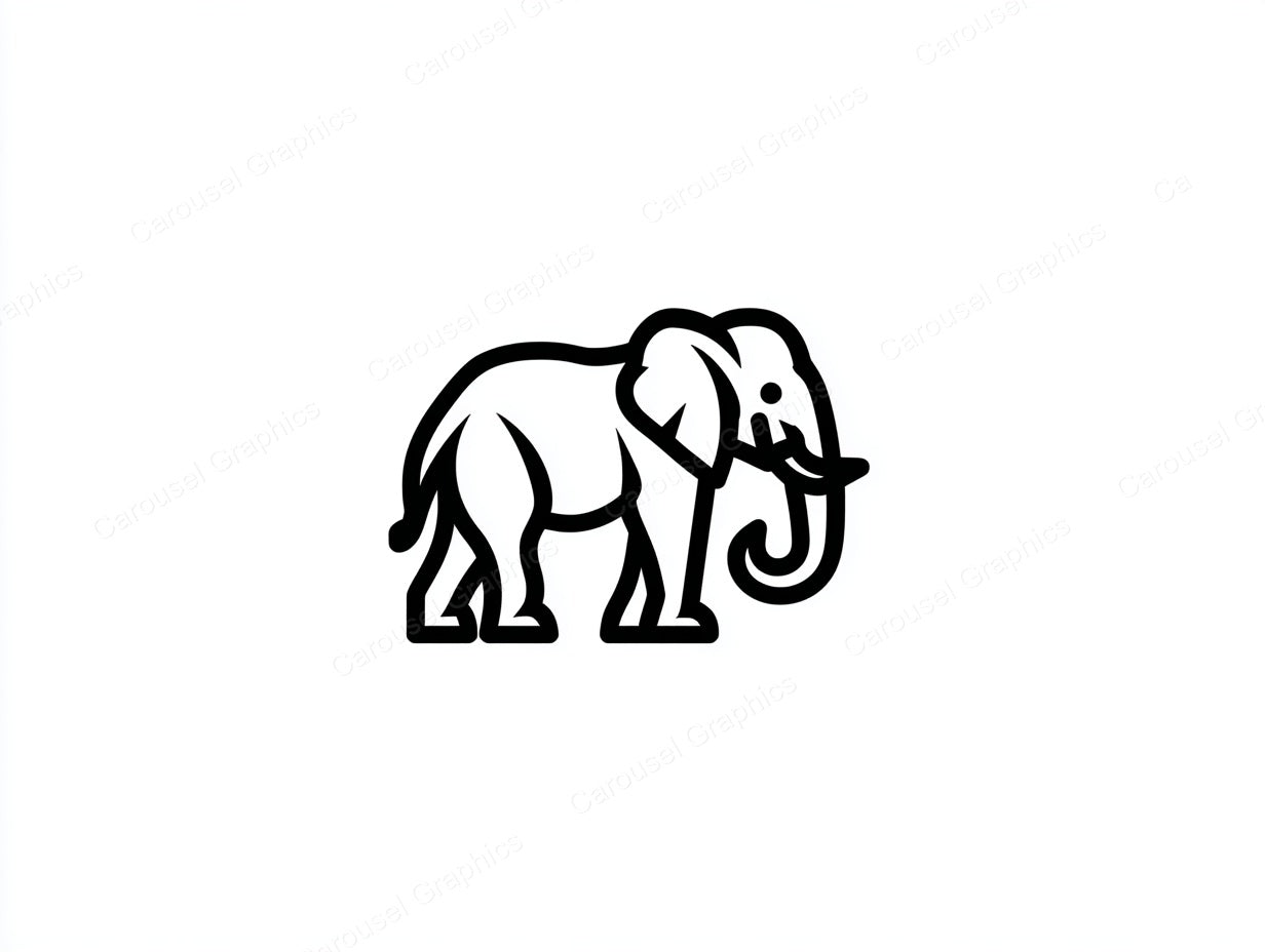 Elephant Vector Graphic preview