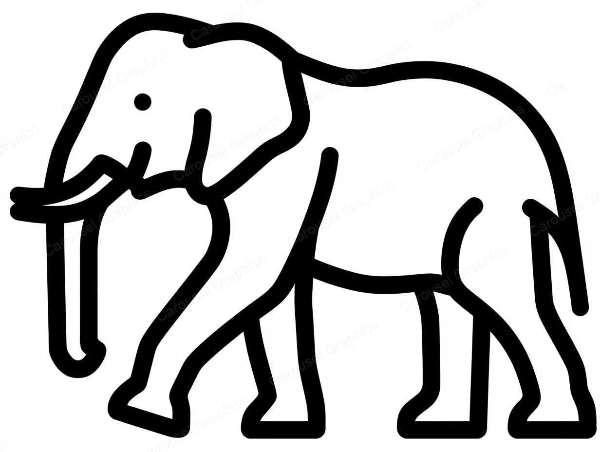 Elephant Vector Graphic preview