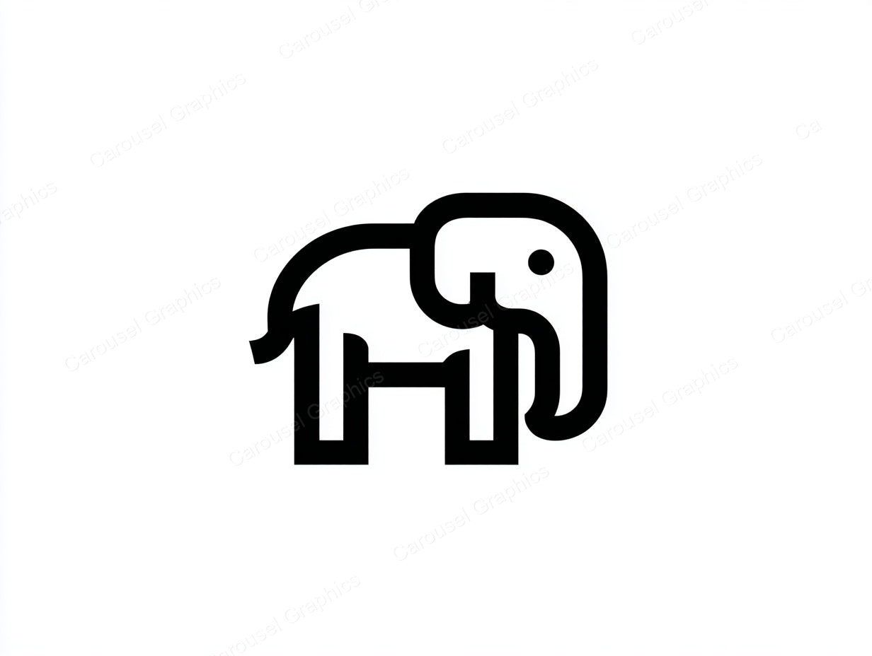 Elephant Vector Graphic preview