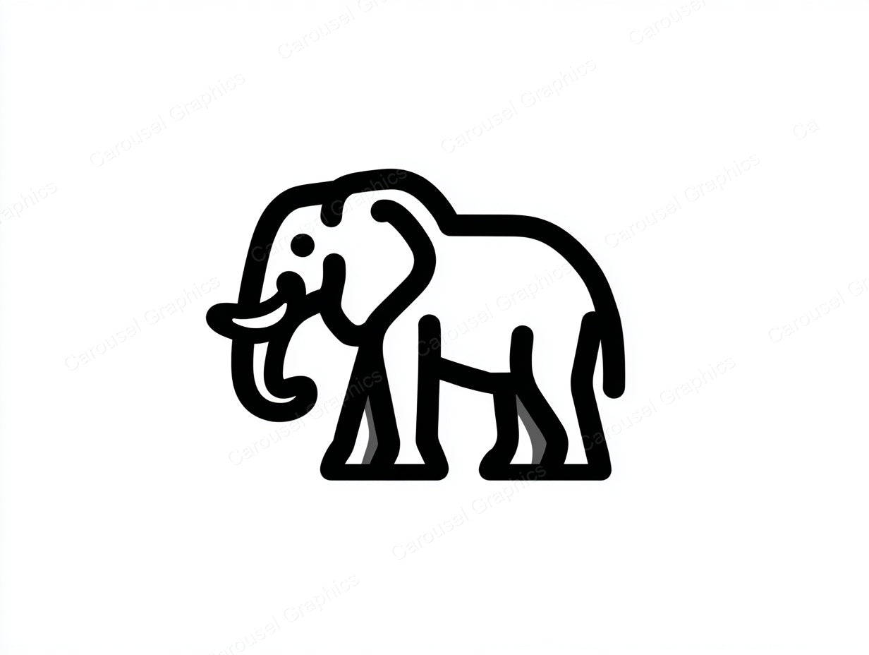 Elephant Vector Graphic preview
